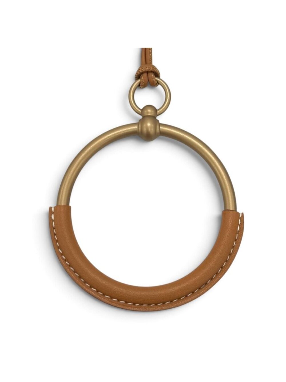 Hermes Leather Gold Blanc Pendant US
